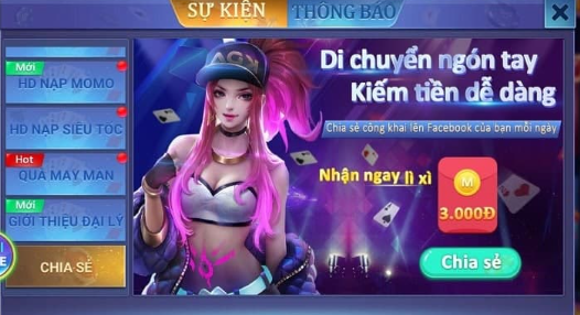 chia se nhan xu moi ngay tai iwin club